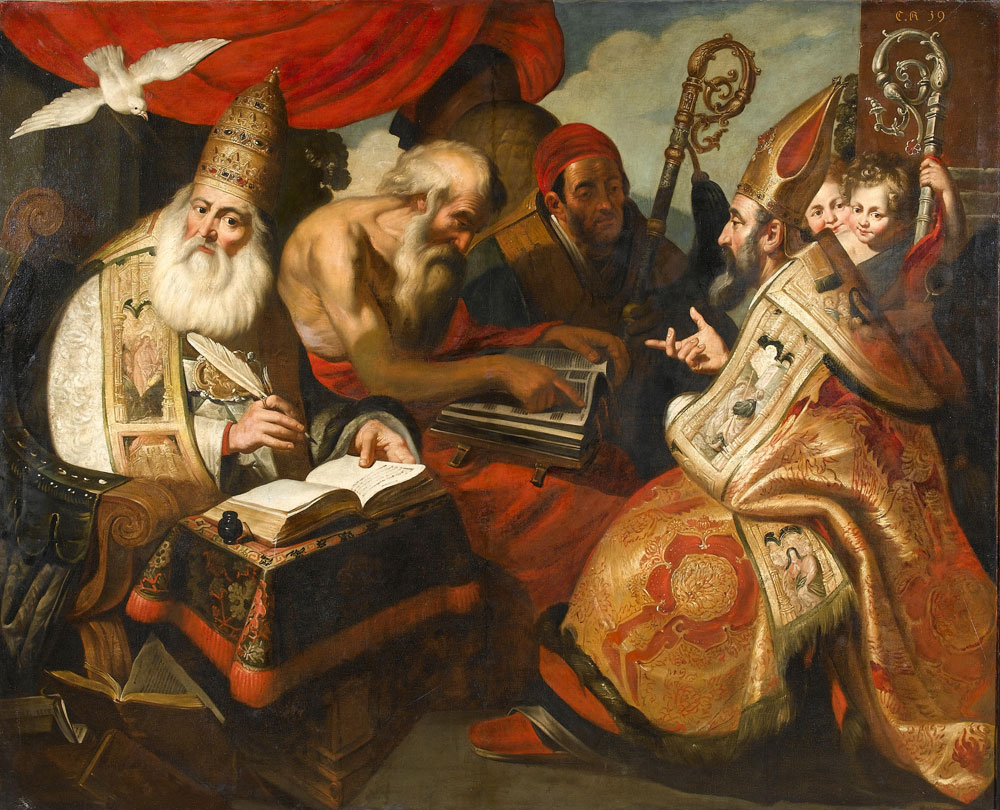 Studio of Artus Wolfaert - The Four Fathers of the Church