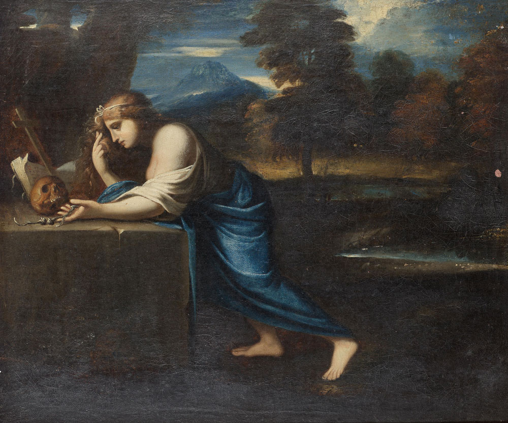 School of the Carracci - The Penitent Magdalene
