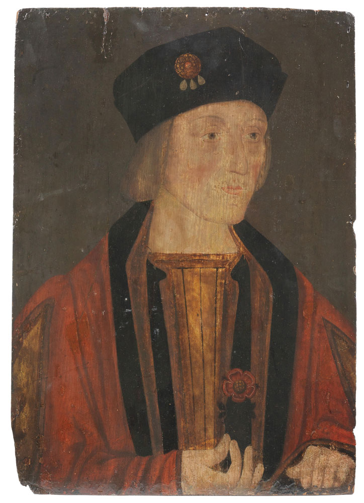 English School - Portrait of King Henry VII, half-length