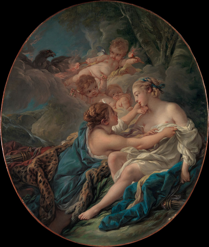 François Boucher - Jupiter, in the Guise of Diana, and Callisto