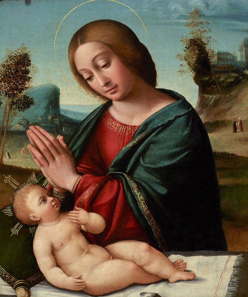 Giovanni Battista Benvenuti, called L'Ortolano - The Madonna and Child