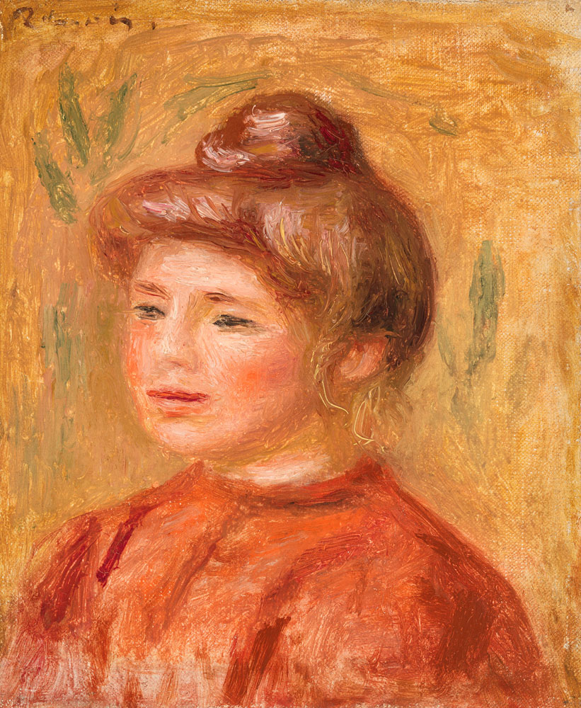 Pierre-Auguste Renoir - Bust of a Woman in Red