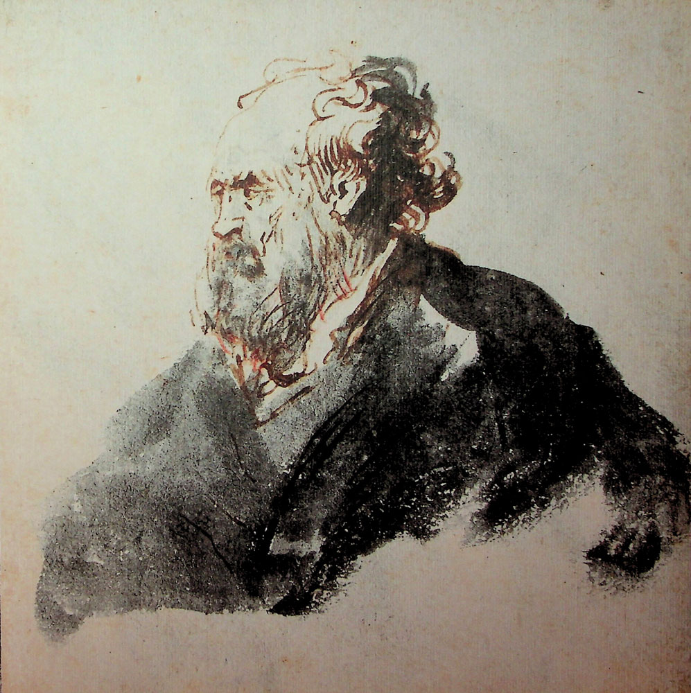 Rembrandt - Bust of an Old Man in Profile