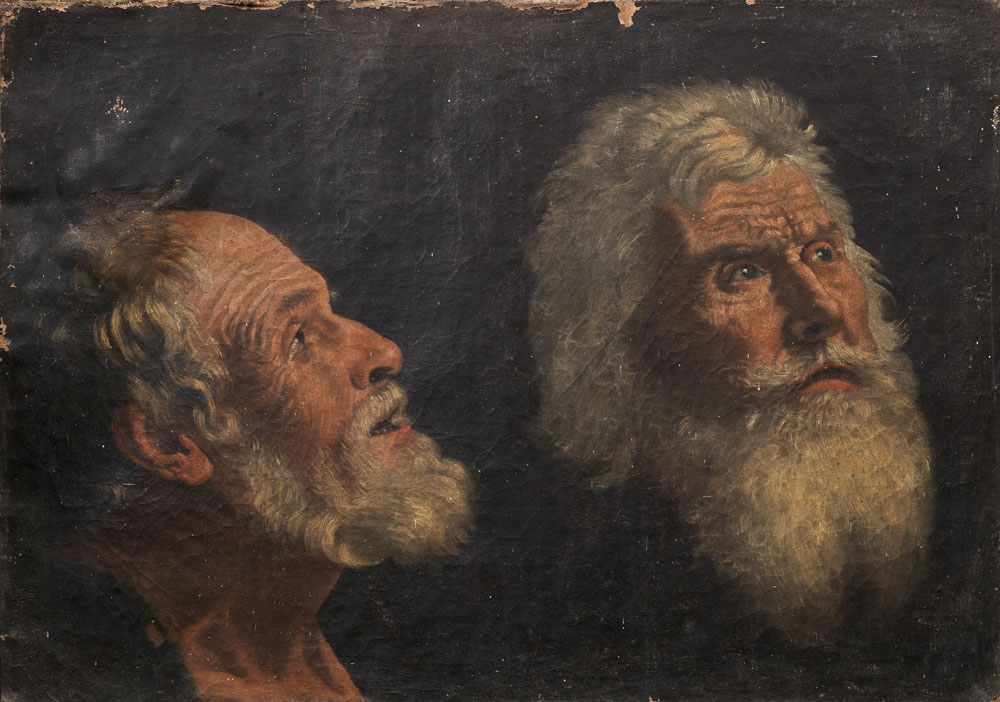 Roman School - Two elderly bearded men