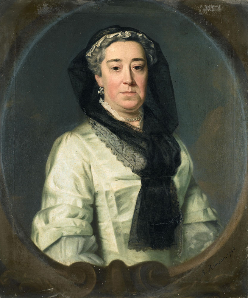 Studio of Allan Ramsay - Portrait of Elizabeth Ward