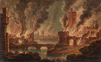 Alessandro Grevenbroeck A riverside city on fire