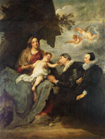 Anthony van Dyck The Virgin and Child Adored by a Married Couple