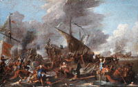 Cornelis de Wael The Battle of Lepanto