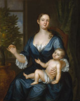 John Smibert Mrs. Francis Brinley and Her Son Francis