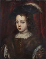 Follower of Justus Sustermans Portrait of a young boy, bust-length
