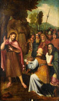 Workshop of Otto van Veen Saint John the Baptist denying that he is the Christ(?)