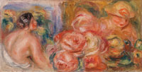Pierre-Auguste Renoir Roses and Small Nude