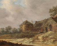 Circle of Peter Molyn A dune landscape with cottages