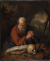 Willem van Mieris Hermit Praying in the Wilderness