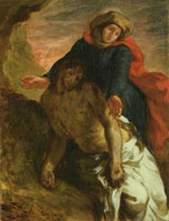 Eugène Delacroix Pietà