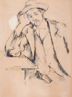 Paul Cézanne Leaning Smoker (Fumeur accoudé)