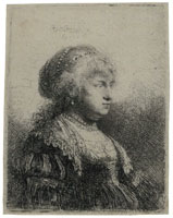 Rembrandt Saskia with Pearls in Her Hair