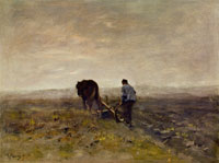 Anton Mauve Early Morning Ploughing