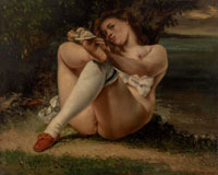 Gustave Courbet Woman with White Stockings (La Femme aux bas blancs)