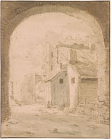 Jan Asselijn Farmhouse Seen Through an Arch