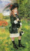 Pierre-Auguste Renoir Young Girl with a Parasol (Aline Nunès)