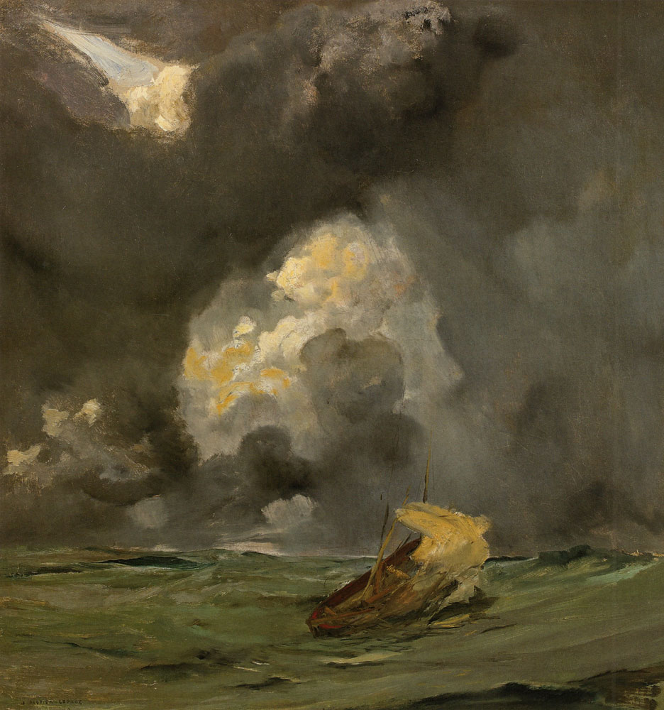 Jules Bastien-Lepage - Sailboat in Stormy Weather