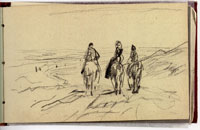Anton Mauve - Sketch for Morning Ride to the Beach