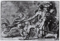 Gerard van Honthorst Mars and Venus