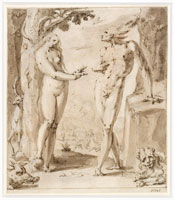 Han Harmensz. Muller Adam and Eve