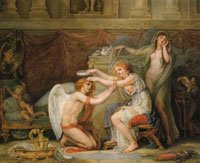 Jean-Baptiste Greuze - Psyche Crowning Cupid