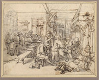 Adriaen van Ostade - Group of Peasants in a Tavern