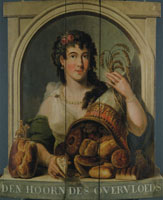 Anonymous - Dutch Bakery Shop Sign with Depiction of the Horn of Plenty
