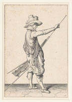 Jacques de Gheyn Soldier loading his Musket