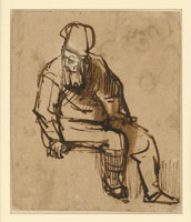 Govert Flinck Study of a Sitting Man