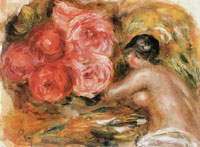 Pierre-Auguste Renoir Roses and Study of Gabrielle