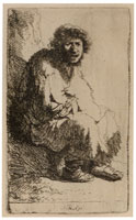 Rembrandt Seated Beggar