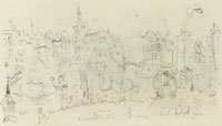 J.M.W. Turner The Groothoofdspoort in Dordrecht from the Taankade
