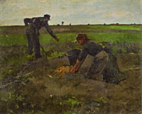 Willem Witsen Digging Up Potatoes