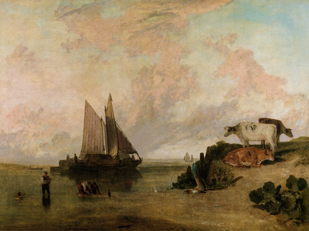 J.M.W. Turner - River Scene with Cattle