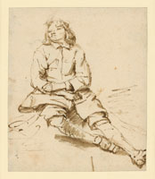 Anthonie van Borssom Young Man Sitting
