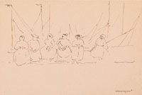 Albert Marquet Six Women on a Wharf