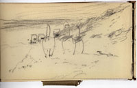 Anton Mauve Sketch for Morning Ride to the Beach