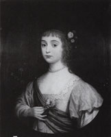 Gerard van Honthorst - Henriette Marie, Princess Palatine, Half-Length