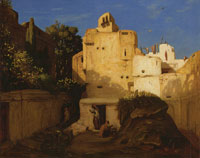 Alexandre-Gabriel Decamps In the Shade of the Courtyard