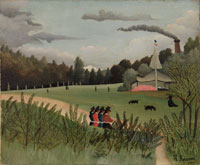 Henri Rousseau Landscape and Four Young Girls (Paysage et quatre jeunes filles)
