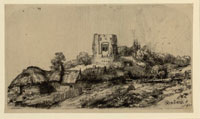Rembrandt Landscape with Square Tower