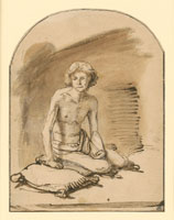 Copy after Samuel van Hoogstraten Study of a Young Man Sitting
