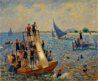 William James Glackens The Raft