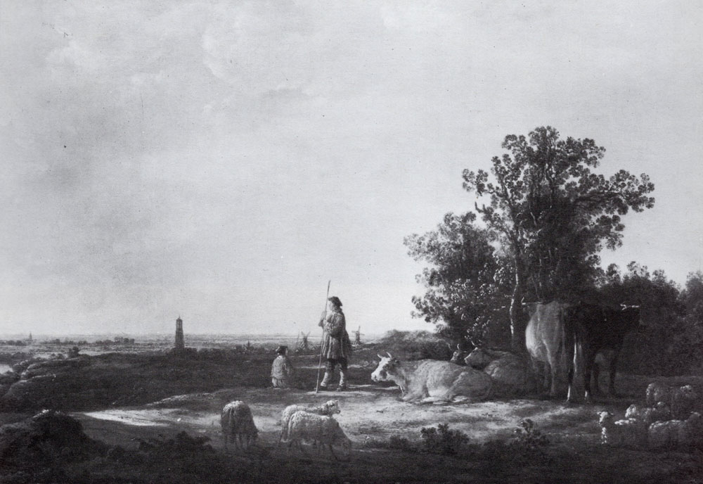 Aelbert Cuyp - Herdsmen and cattle near Rhenen