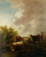 Thomas Gainsborough Landscape with Cattle